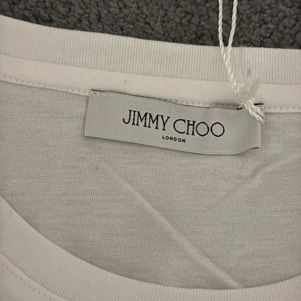 NWT Jimmy Choo Classic White Tee - Picture 3 of 4